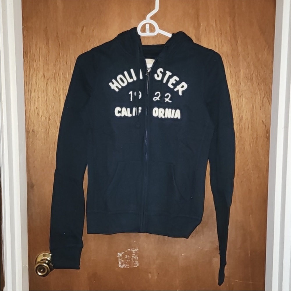 Vintage Hollister navy blue hoodie with zipper new with tags